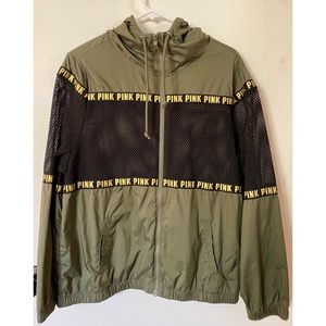 Victoria’s Secret PINK Army Green Mesh Jacket XS